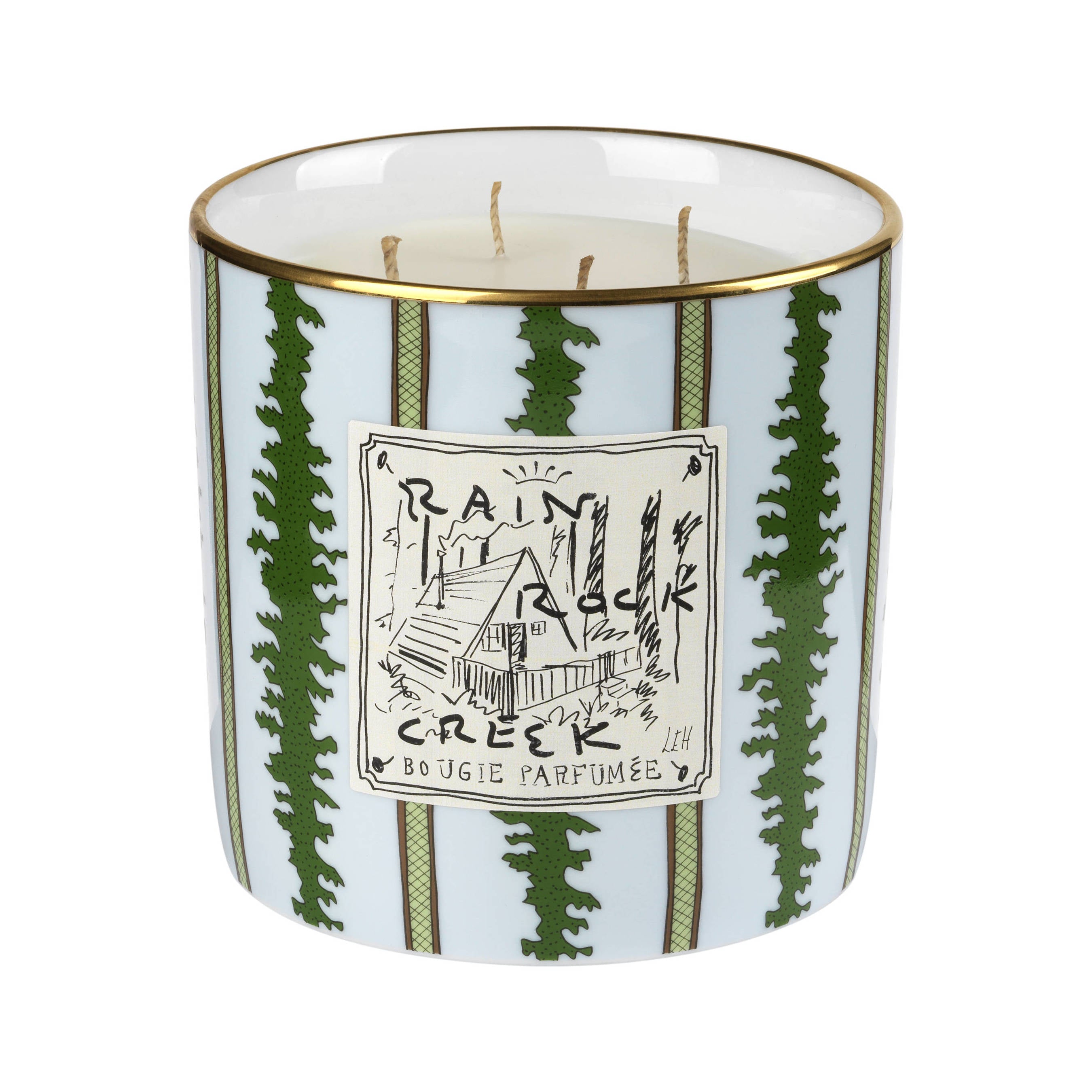 Profumi Luchino Rain Rock Creek Candle - Large