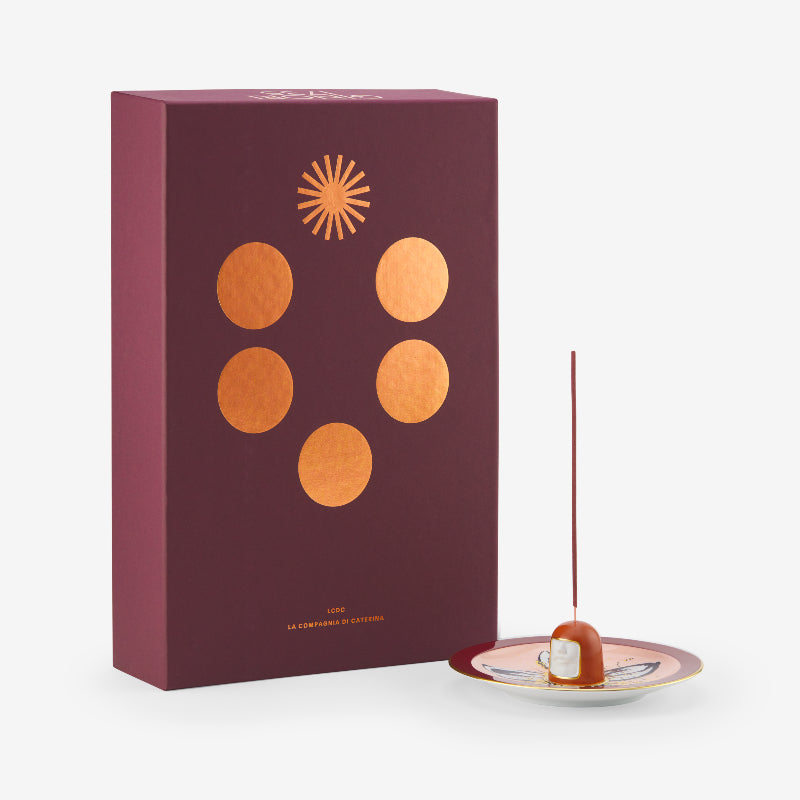 Ginori 1735 LCDC Il Frate Orange Renaissance Incense Holder