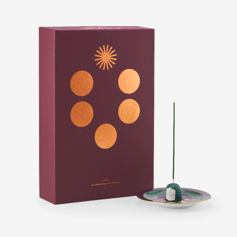 Ginori 1735 LCDC Il Frate Purple Hill Incense Holder